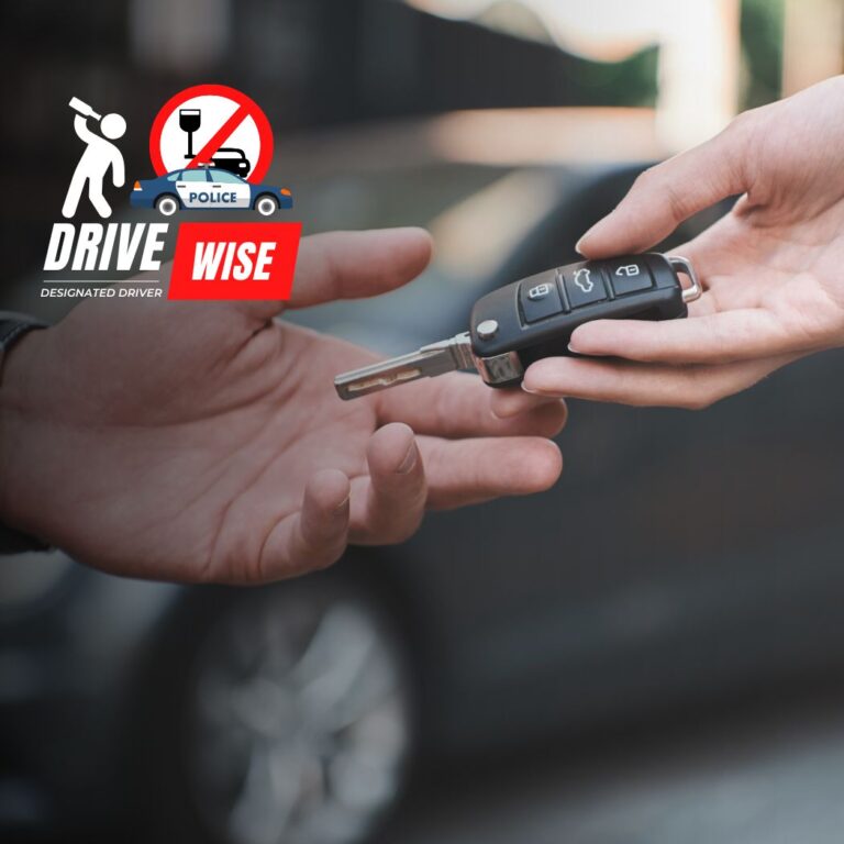 DriveWise Designated Driver professional service vehicle parked outdoors